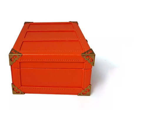 Коробка PU MDF кожаная собираясь подарочная коробка чемодана духов Handmade