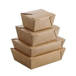 Фаст-фуда коробки 800ml упаковки еды ODM коробка устранимого Biodegradable упаковывая
