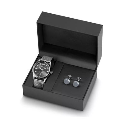 Черный подарок коробки дозора картона упаковывая толщину ISO9001 2mm: 2008