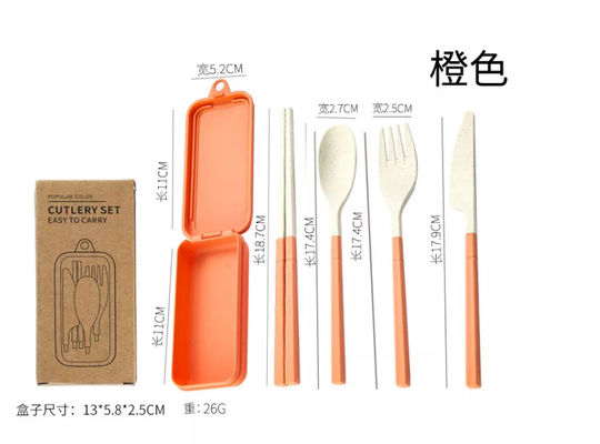 Перемещение коробки набора обедающего 3 частей упаковывая со складывая Tableware Spork палочек