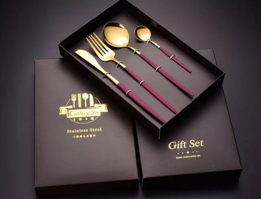 Коробки Dinnerware Flatware упаковывая с ложкой и вилкой нержавеющей стали 410