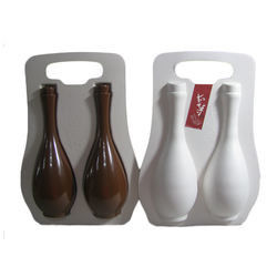 Пульпа сахарного тростника отлила подарок в форму бутылки вина упаковывая вино ISO упаковывая для доставки