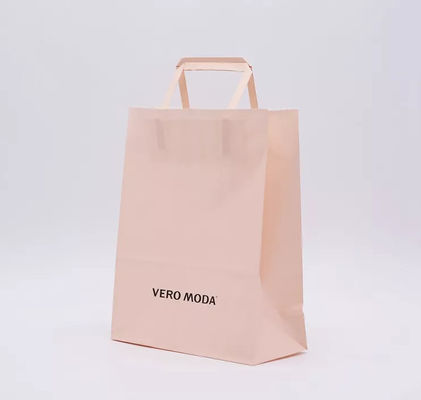 Сумка ISO9001 ручки заплаты бумажного мешка Kraft пинка ODM Biodegradable
