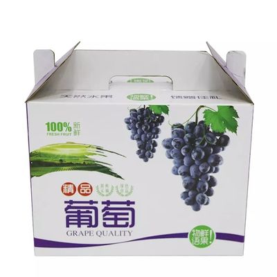 Коробка упаковки Recyclable Dia9cm*H16cm виноградин рифленого картона