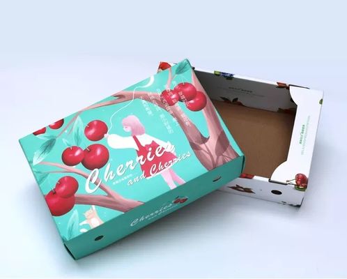 Ecofriendly картонные коробки CMYK плода овоща/цвет Pantone