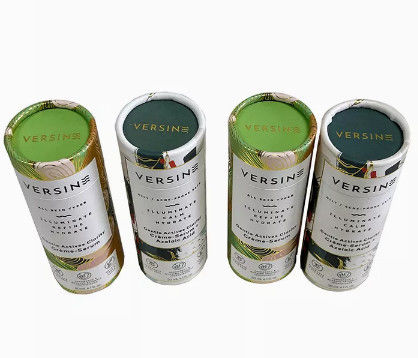 Круглый чай картона Kraft бумажный кладет коробку в коробку трубки картона для листьев чая еды
