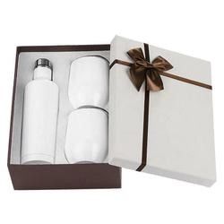 подарок бокала 500ml 12oz установил сублимацию коробки Stemless изолированную нержавеющей сталью