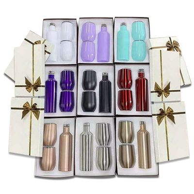 подарок бокала 500ml 12oz установил сублимацию коробки Stemless изолированную нержавеющей сталью