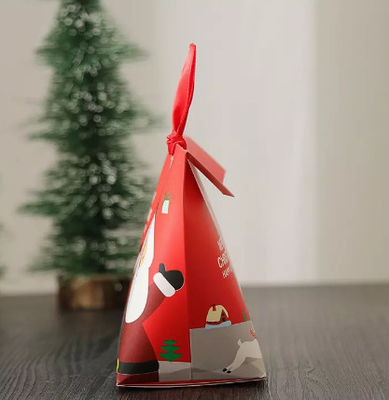 печатание Санта Клауса коробки конфеты подарка рождества 6*6*10cm бумажное
