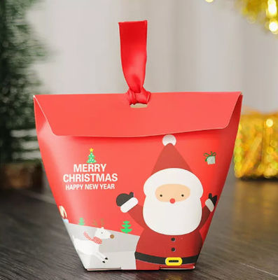 печатание Санта Клауса коробки конфеты подарка рождества 6*6*10cm бумажное