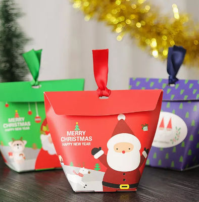 печатание Санта Клауса коробки конфеты подарка рождества 6*6*10cm бумажное